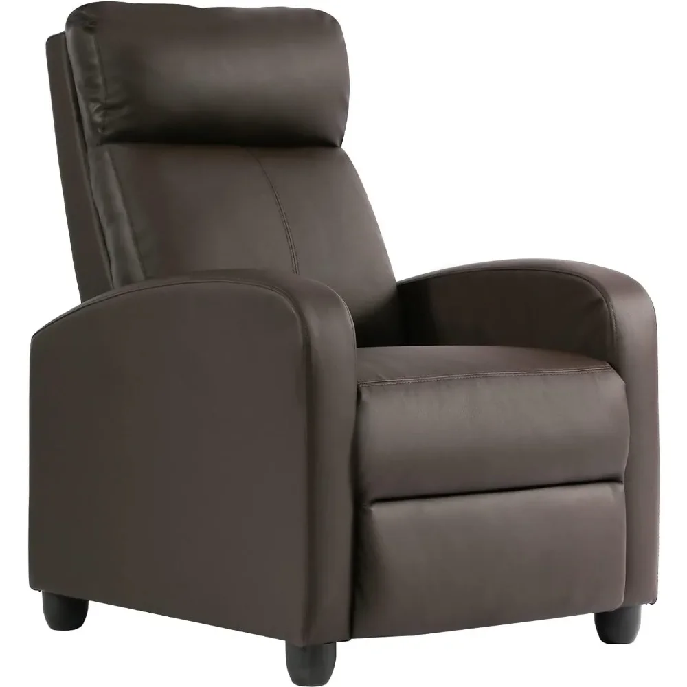 Recliner Chair Single Reclining Sofa Leather Chair Home Theater Seating Living Room Lounge Chaise with Padded Seat Backrest (Br
Recliner Chair Single Reclining Sofa Leather Chair Home Theater Seating Living Room Lounge Chaise with Padded Seat Backrest (Br