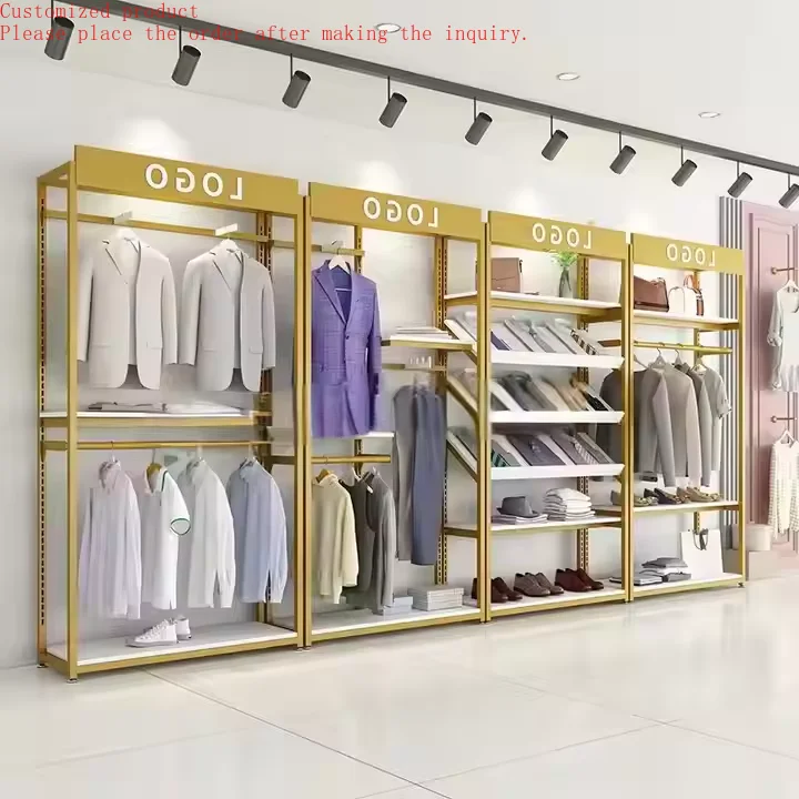 Custom.Retail Store Приспособление Полки Металлические выставочные стеллажи OEM Супермаркет Деревянная и нержавеющая сталь Стойка для выставки товаров одежды для S
Custom.Retail Store Приспособление Полки Металлические выставочные стеллажи OEM Супермаркет Деревянная и нержавеющая сталь Стойка для выставки товаров одежды для S