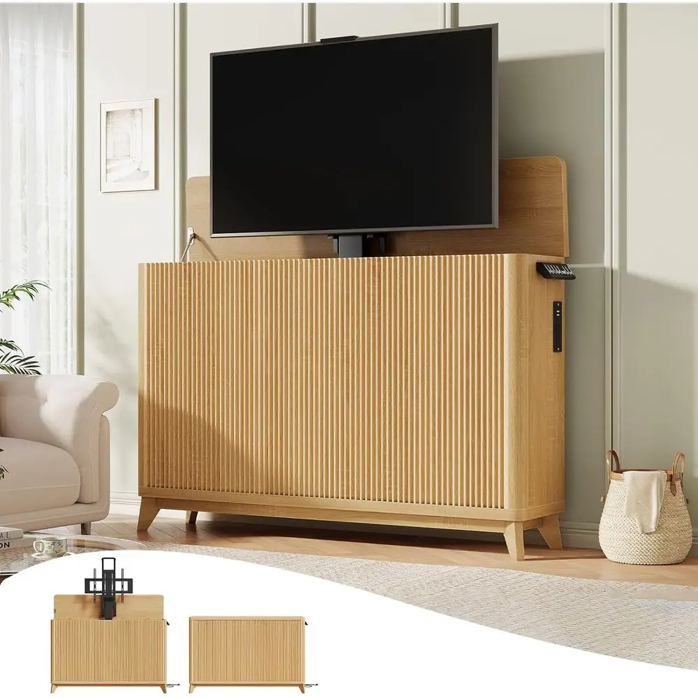 Electric TV Stand for 32-60 Inch TVs with Adjustable Heights, Built-in Outlets, USB Ports, and Quiet Lighting for Indoor & Outdo
Electric TV Stand for 32-60 Inch TVs with Adjustable Heights, Built-in Outlets, USB Ports, and Quiet Lighting for Indoor & Outdo