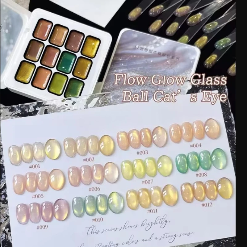 12-colors Cat Eye Patter Glue Smudges Canned High Saturation Popular Semi-Solid Nail Polish Glue Nail Salon for Special Use
12-colors Cat Eye Patter Glue Smudges Canned High Saturation Popular Semi-Solid Nail Polish Glue Nail Salon for Special Use
