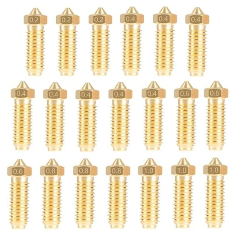 Комплект насадок Top-20PCS для Kobra 3, 3D-принтера 8 шт. 0,4 мм и 3 шт. 0,2 мм, 0,6 мм, 0,8 мм, 1,0 мм, комплект насадок
Комплект насадок Top-20PCS для Kobra 3, 3D-принтера 8 шт. 0,4 мм и 3 шт. 0,2 мм, 0,6 мм, 0,8 мм, 1,0 мм, комплект насадок