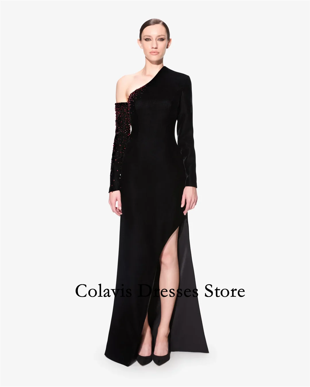 Colavis Fashion Customized 2024 New Women's Maxi One Shoulder Long Sleeve Dress Vlevet Prom Dress Celebrity Party Dress
Colavis Fashion Customized 2024 New Women's Maxi One Shoulder Long Sleeve Dress Vlevet Prom Dress Celebrity Party Dress