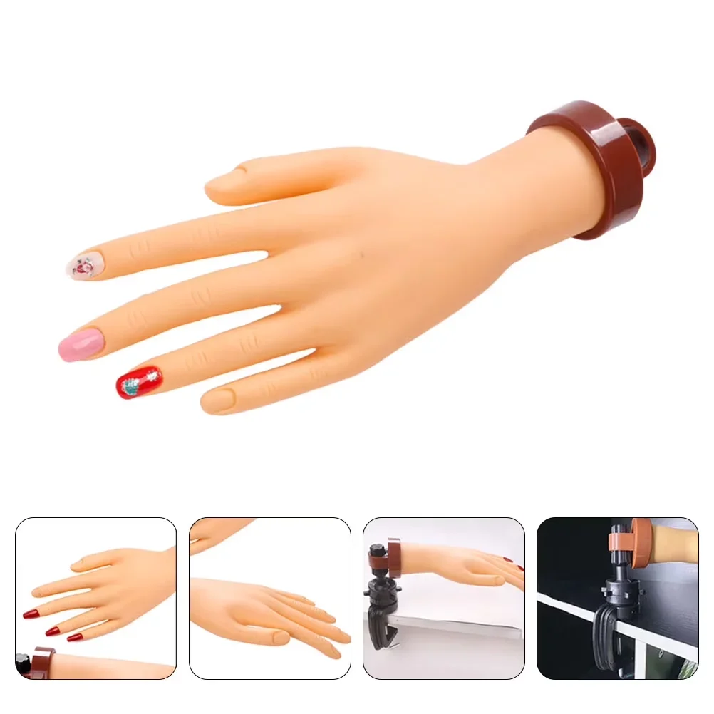 1 Nail Art Practice Set Fake Hand Flexible Soft Adjustable Plastic Practice Finger Model for Manicure Training Display
1 Nail Art Practice Set Fake Hand Flexible Soft Adjustable Plastic Practice Finger Model for Manicure Training Display