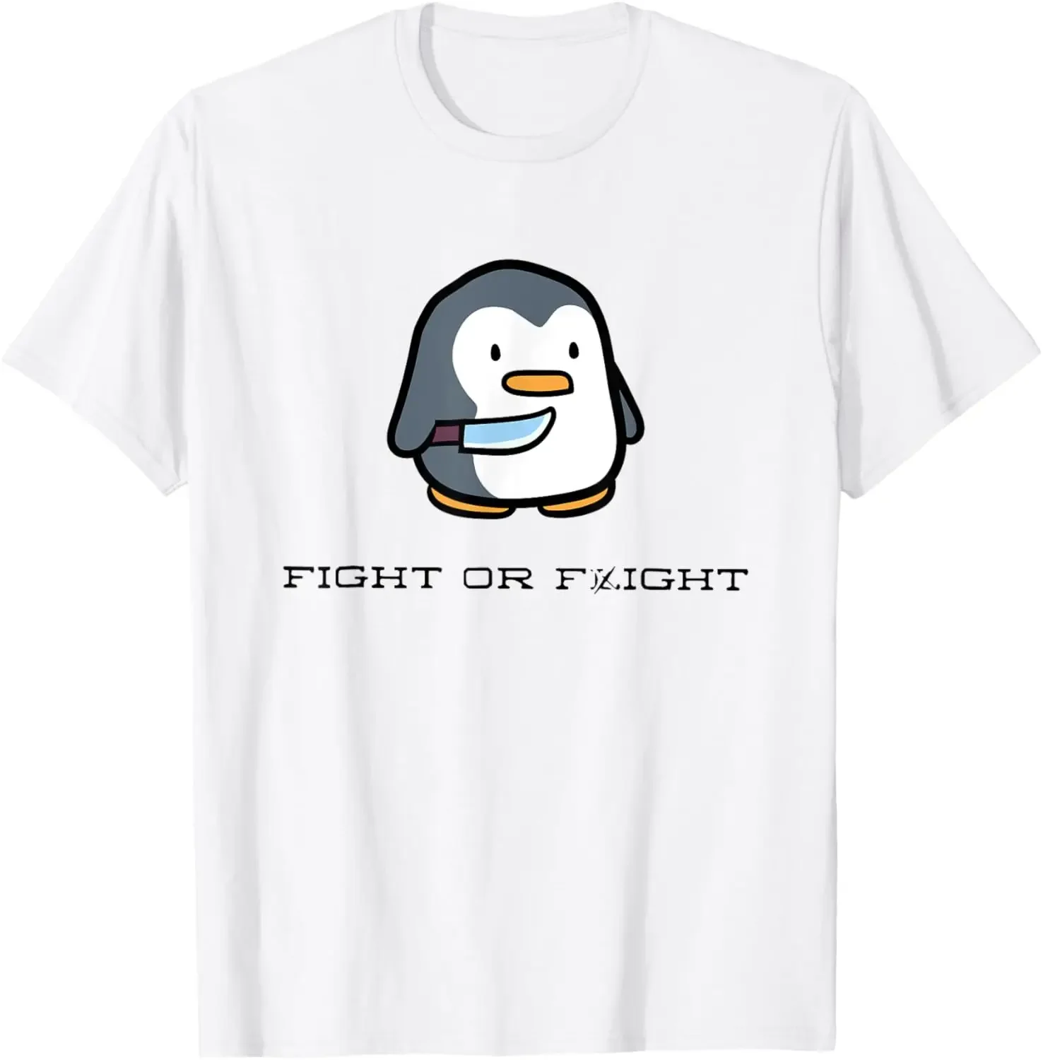Fight or Flight Penguin With Knife Meme Graphic Tee Soft Cotton Short Sleeve T-Shirt Unisex
Fight or Flight Penguin With Knife Meme Graphic Tee Soft Cotton Short Sleeve T-Shirt Unisex