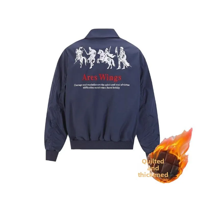 American Street War Embroidery Flight Jaet Men Women Autumn New High Street Loose Casual Outerwear Couple
American Street War Embroidery Flight Jaet Men Women Autumn New High Street Loose Casual Outerwear Couple