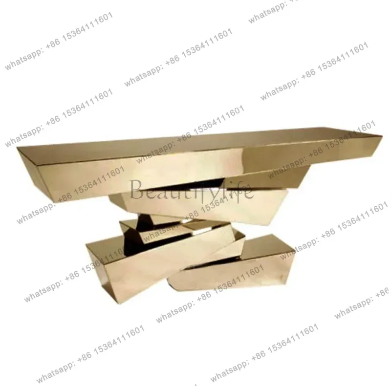 Modern simple entrance table American stainless steel strip case living room marble wall side table Nordic living room entrance
Modern simple entrance table American stainless steel strip case living room marble wall side table Nordic living room entrance