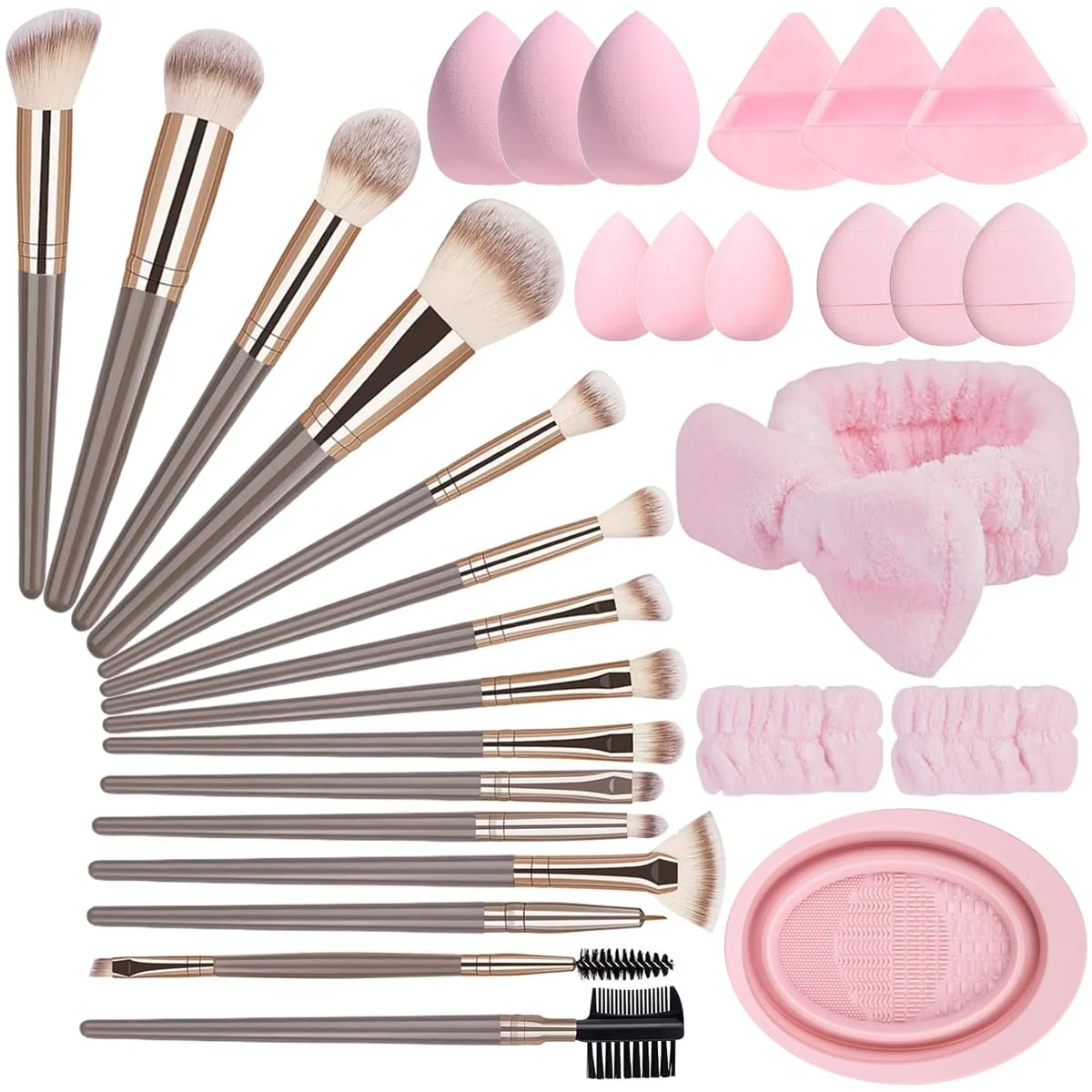 3-20PCS Makeup Brush Set Premium Synthetic Foundation Powder Contour Highlight Concealer Eyeshadow Brow Blending Brush Brush Kit
3-20PCS Makeup Brush Set Premium Synthetic Foundation Powder Contour Highlight Concealer Eyeshadow Brow Blending Brush Brush Kit
