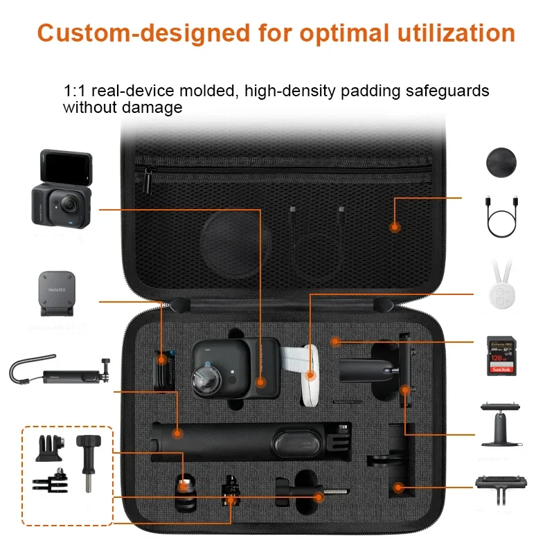 Carrying Case for Insta360 GO Ultra, Travel Storage Bag Protective Cover Shockproof Organizer Case for Go Ultra Camera
Carrying Case for Insta360 GO Ultra, Travel Storage Bag Protective Cover Shockproof Organizer Case for Go Ultra Camera