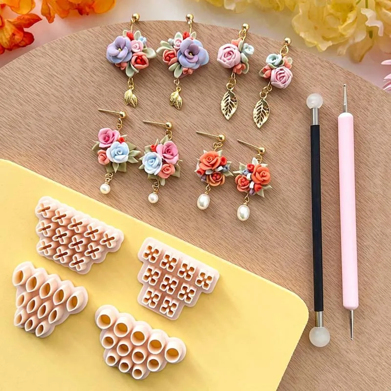 Mini Flower Leaf Petal Polymer Clay Cutters Clay Cutting Molds DIY Hand Tools Polymer Clay Tools Earrings Jewelry Makings
Mini Flower Leaf Petal Polymer Clay Cutters Clay Cutting Molds DIY Hand Tools Polymer Clay Tools Earrings Jewelry Makings