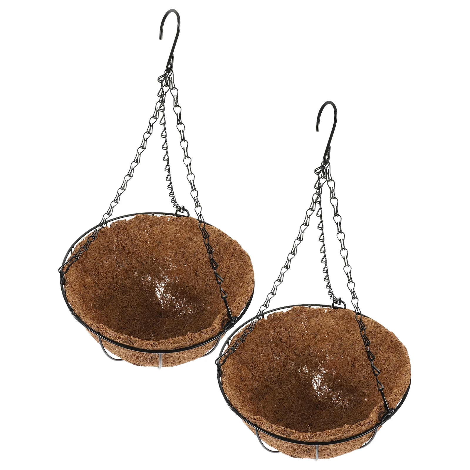 2 set Hanging Baskets Iron Hooks Planter Pots 25CM Diameter Cactus Succulents Gardening Supplies Vertical
2 set Hanging Baskets Iron Hooks Planter Pots 25CM Diameter Cactus Succulents Gardening Supplies Vertical