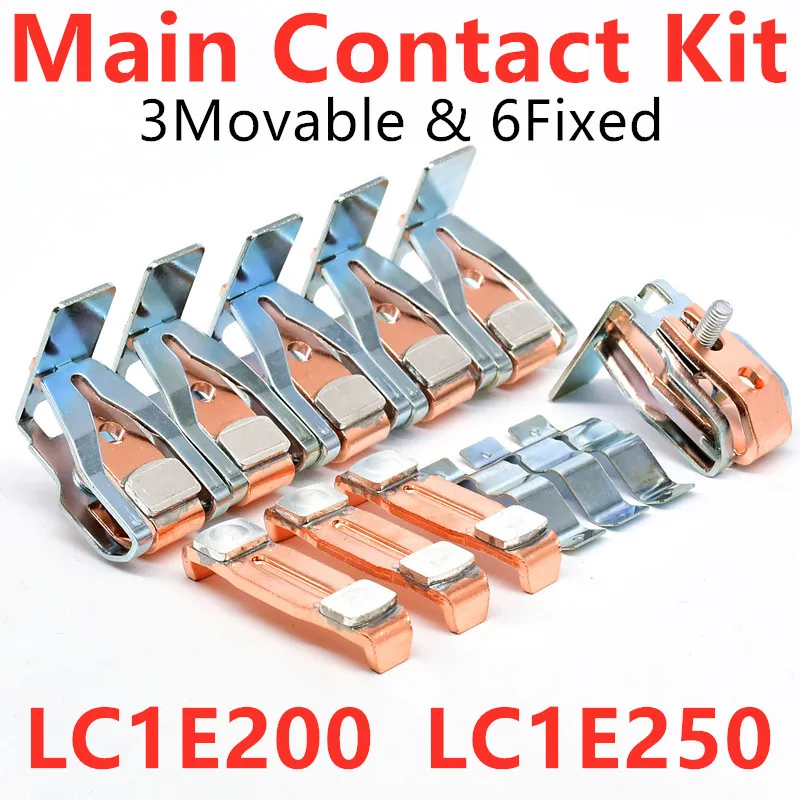 Main Contact Kit For LC1E200 LC1E250 Contactor Replacement Kit Moving And Fixed Contacts Contactor Spare Parts Contact Set
Main Contact Kit For LC1E200 LC1E250 Contactor Replacement Kit Moving And Fixed Contacts Contactor Spare Parts Contact Set