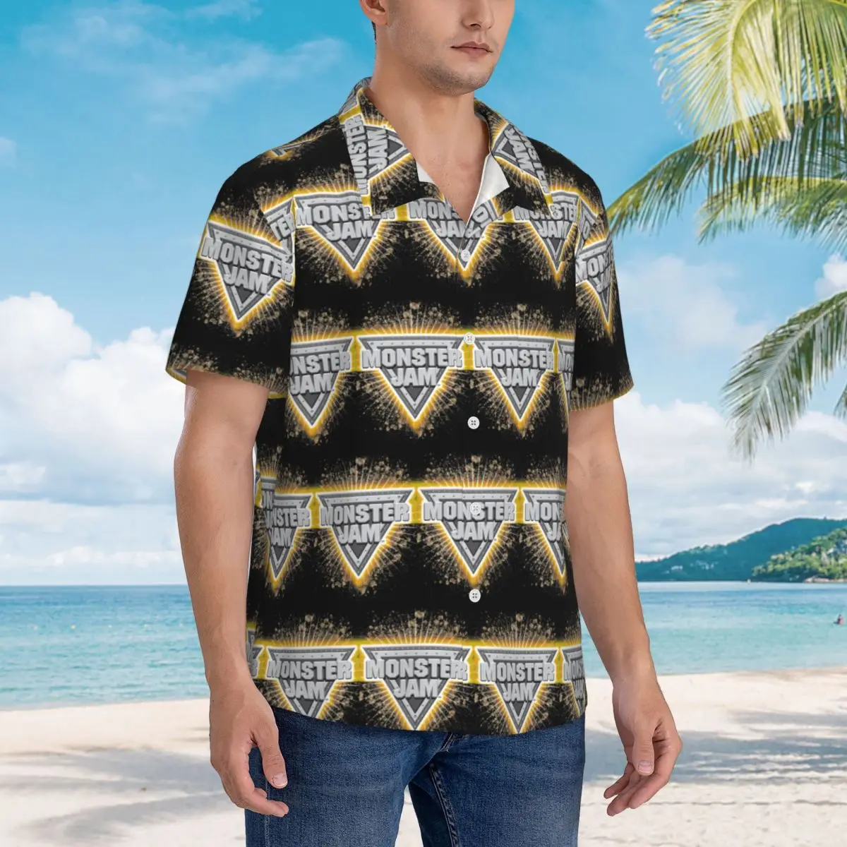 Monster Jam Hawaiian Shirts Fashion Men Short Sleeve Shirt for Summer Beach Men's Button Tops
Monster Jam Hawaiian Shirts Fashion Men Short Sleeve Shirt for Summer Beach Men's Button Tops