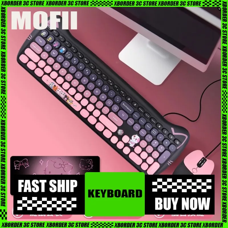 MOFII Wired Mouse Keyboard Set Silent USB Interface Keyboard Mouse Female Cartoon Beautiful Office Gaming Mouse Keyboard Set
MOFII Wired Mouse Keyboard Set Silent USB Interface Keyboard Mouse Female Cartoon Beautiful Office Gaming Mouse Keyboard Set