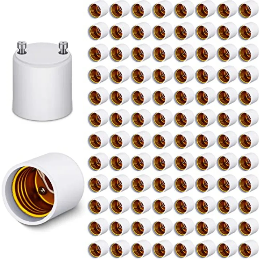 Pack Gu to E2 E27 Adapter for Led Light Bulbs Heat Resistant up to 392 Degrees Fahrenheit Fire Resistant Converts Gu Bi-Pin Bas
Pack Gu to E2 E27 Adapter for Led Light Bulbs Heat Resistant up to 392 Degrees Fahrenheit Fire Resistant Converts Gu Bi-Pin Bas