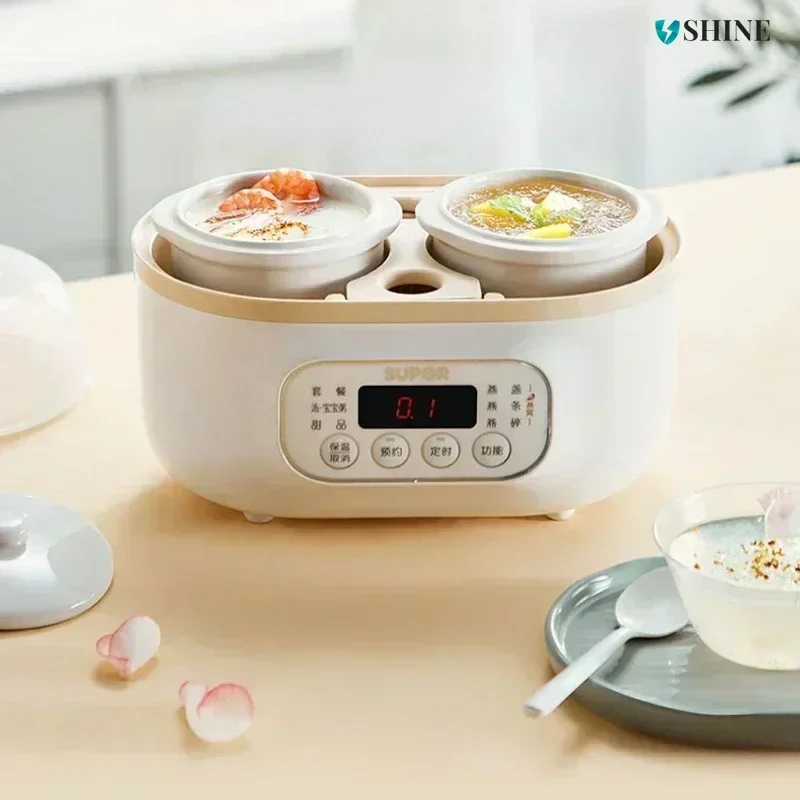 Electric Stewpot - Porridge Pot, Baby Food Supplement. BB Pot, Bird's Nest. Small Electric. Waterproof. Household.
Electric Stewpot - Porridge Pot, Baby Food Supplement. BB Pot, Bird's Nest. Small Electric. Waterproof. Household.