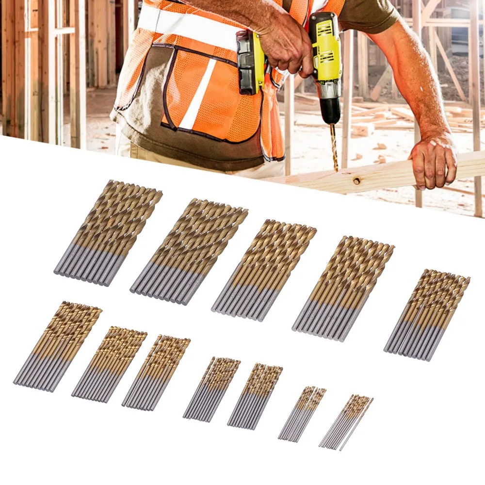 120pcs precision Six Sizes Twist Drill Bits Metric Sizes 1/1.5/2/2.5/3/3.5mm HSS Drill Bits Ti Plated Drill Bits Wood Drilling
120pcs precision Six Sizes Twist Drill Bits Metric Sizes 1/1.5/2/2.5/3/3.5mm HSS Drill Bits Ti Plated Drill Bits Wood Drilling