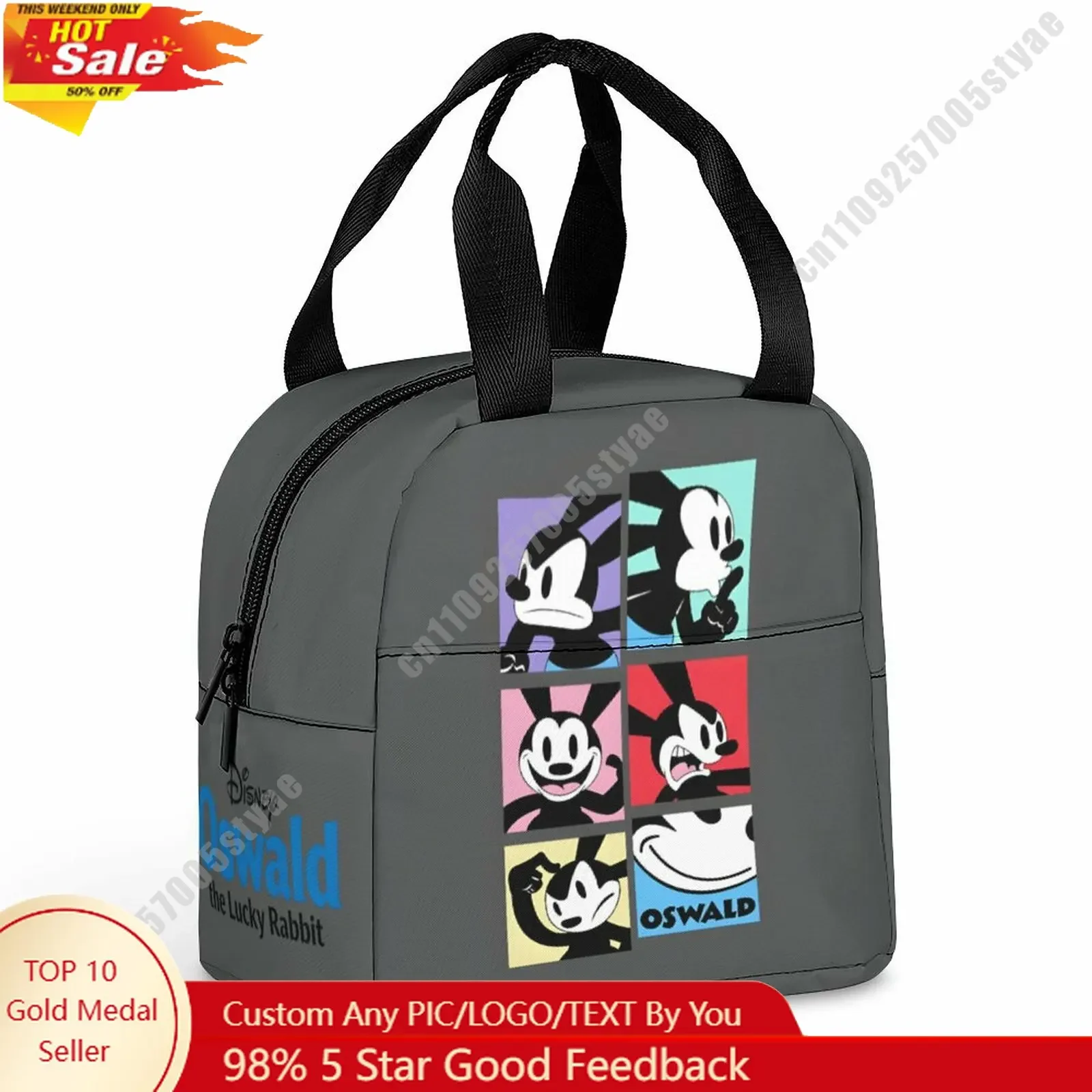 Oswald Lunch Bag Disney Animal Patterns Bento Bag DIY Custom Text Photo Logo Portable Aluminum Foil Food Bag
Oswald Lunch Bag Disney Animal Patterns Bento Bag DIY Custom Text Photo Logo Portable Aluminum Foil Food Bag