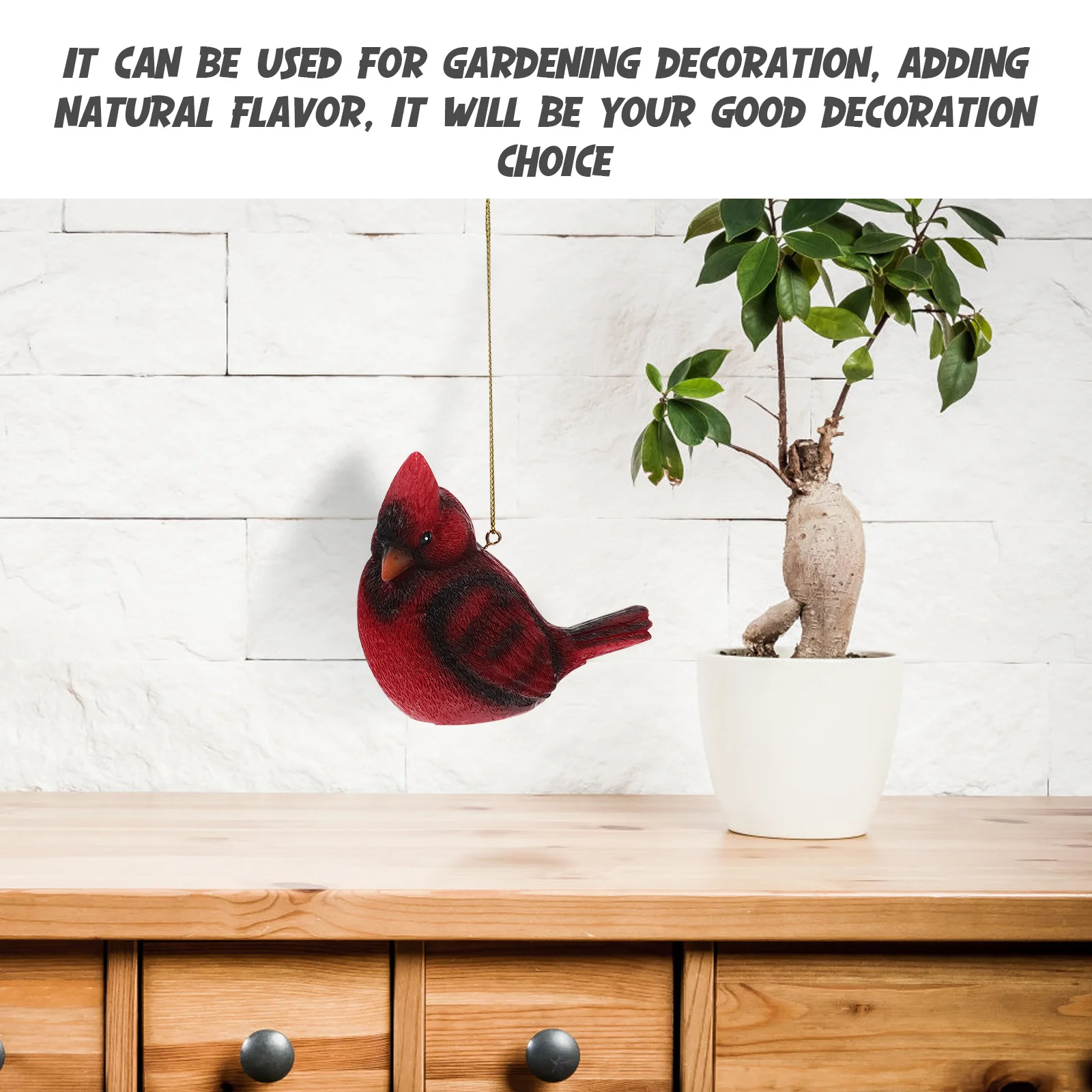 Christmas Red Bird Hanging Decor Resin Small Bird For Garden Home Indoor Outdoor Decoration Xmas Artificial Birds
Christmas Red Bird Hanging Decor Resin Small Bird For Garden Home Indoor Outdoor Decoration Xmas Artificial Birds