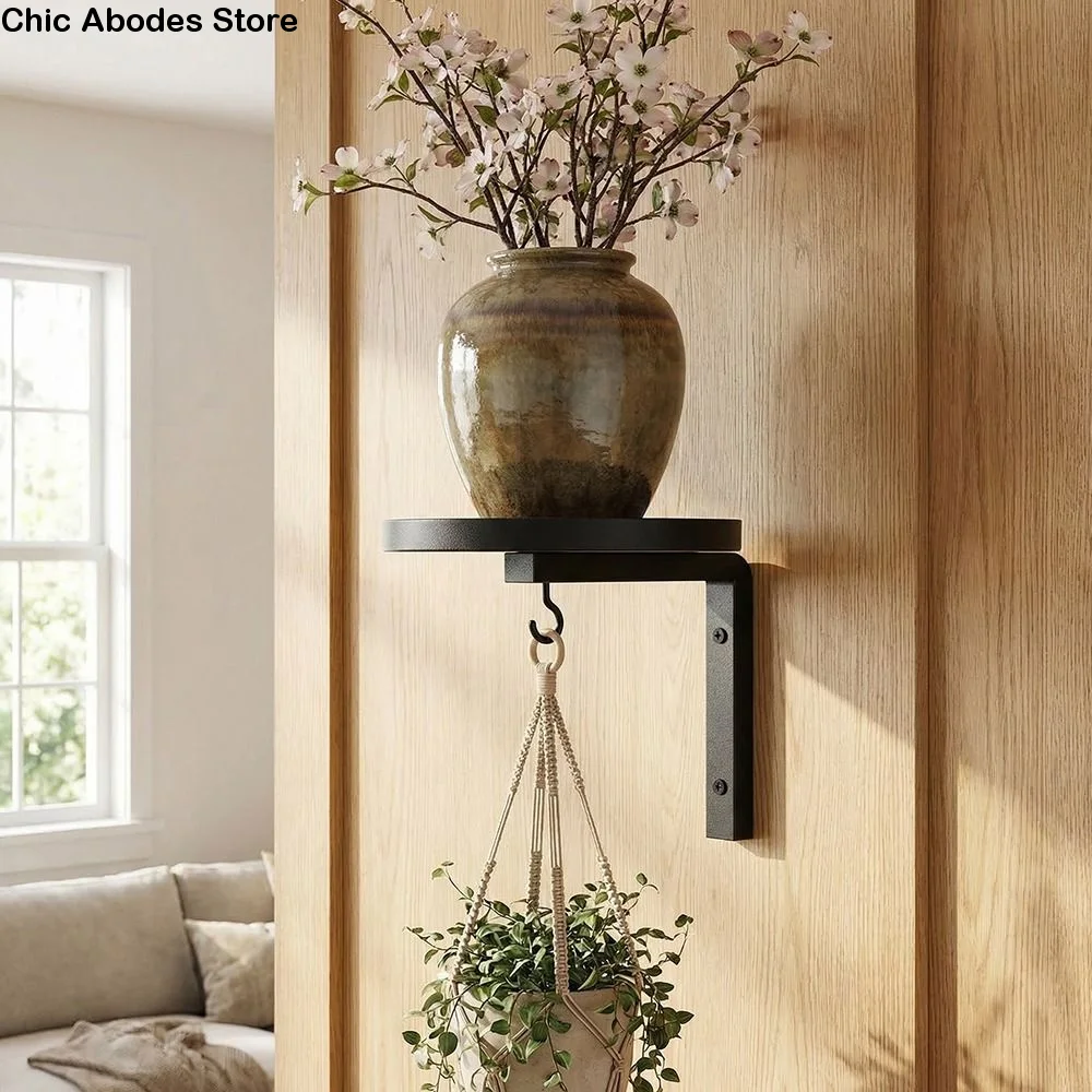 Carbon Steel Plant Display Stand Raised Tray Edge with Hook Wall Plant Hanger Large Load-bearing Space Saving
Carbon Steel Plant Display Stand Raised Tray Edge with Hook Wall Plant Hanger Large Load-bearing Space Saving