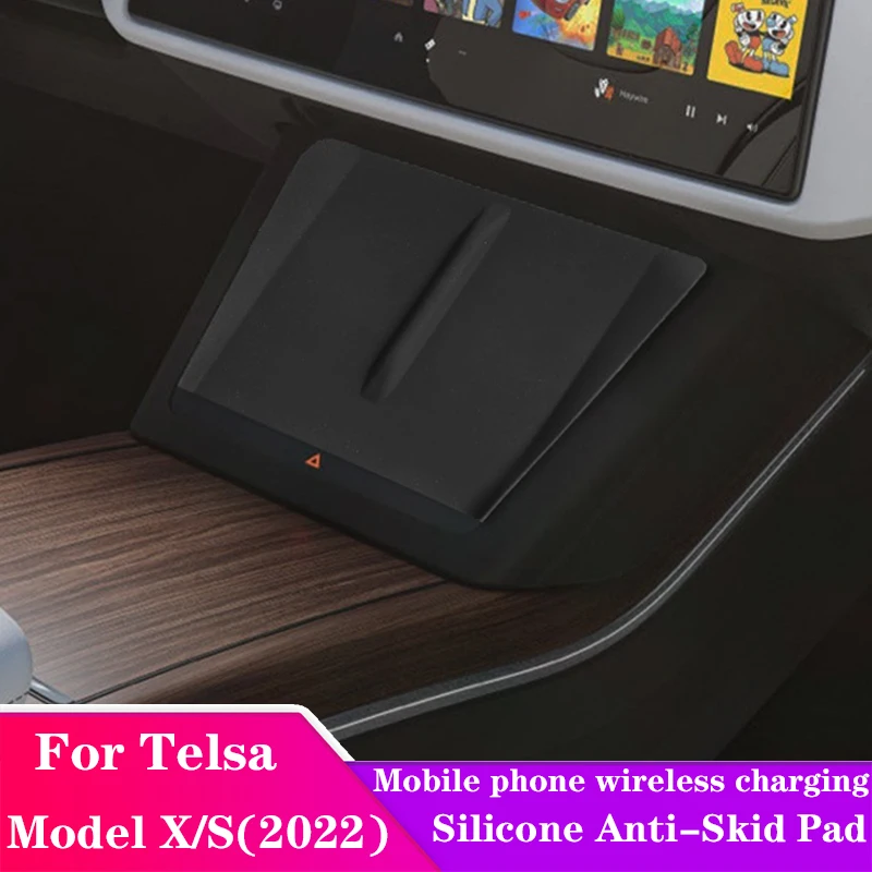 Phone Wireless Charging Mat For Tesla Model X S 2022-2024 Silicone Anti-Skid Pad 1PC
Phone Wireless Charging Mat For Tesla Model X S 2022-2024 Silicone Anti-Skid Pad 1PC