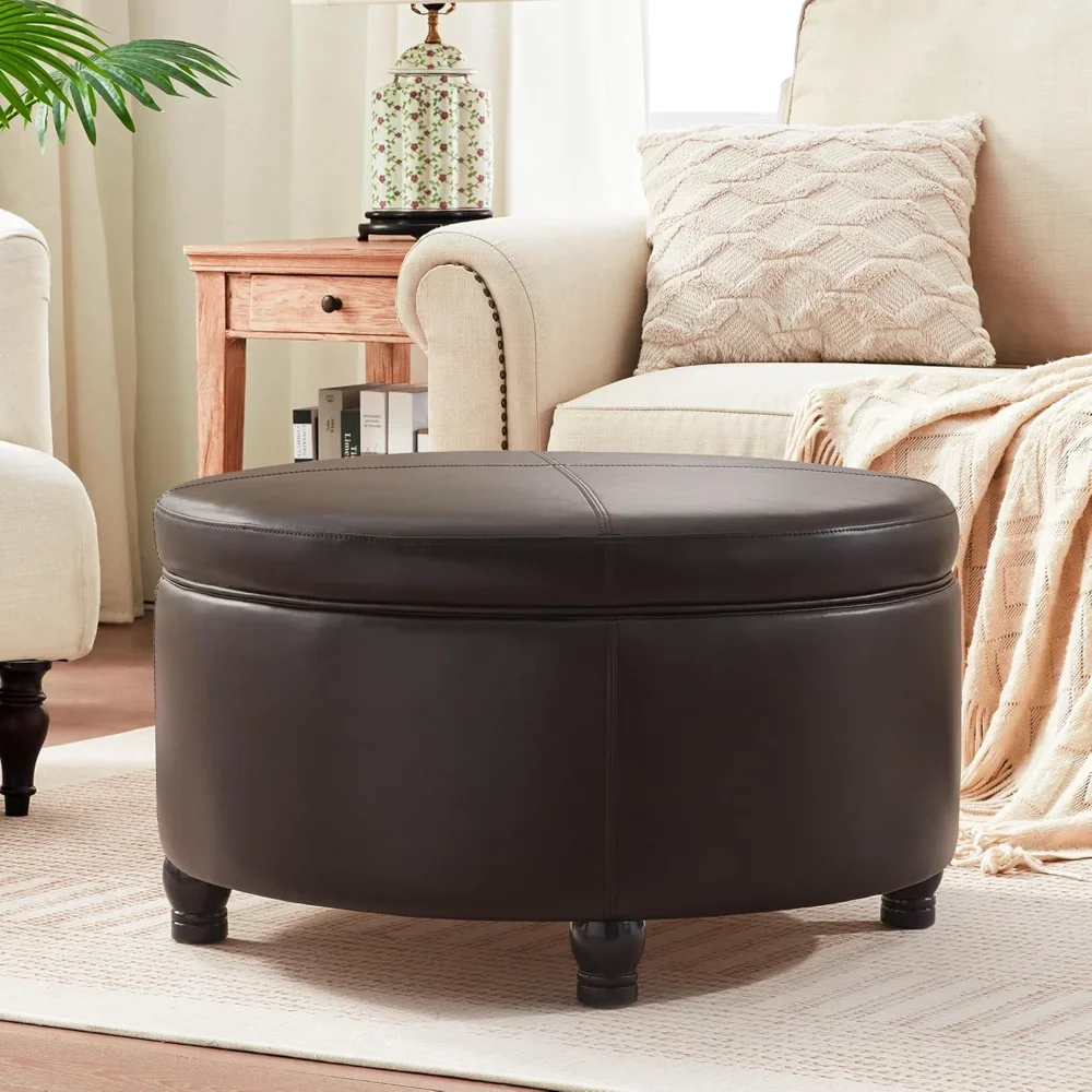30-Inch Round Storage Ottoman, Modern Ottoman Coffee Table with Removable Top for Living Room, Bedroom
30-Inch Round Storage Ottoman, Modern Ottoman Coffee Table with Removable Top for Living Room, Bedroom