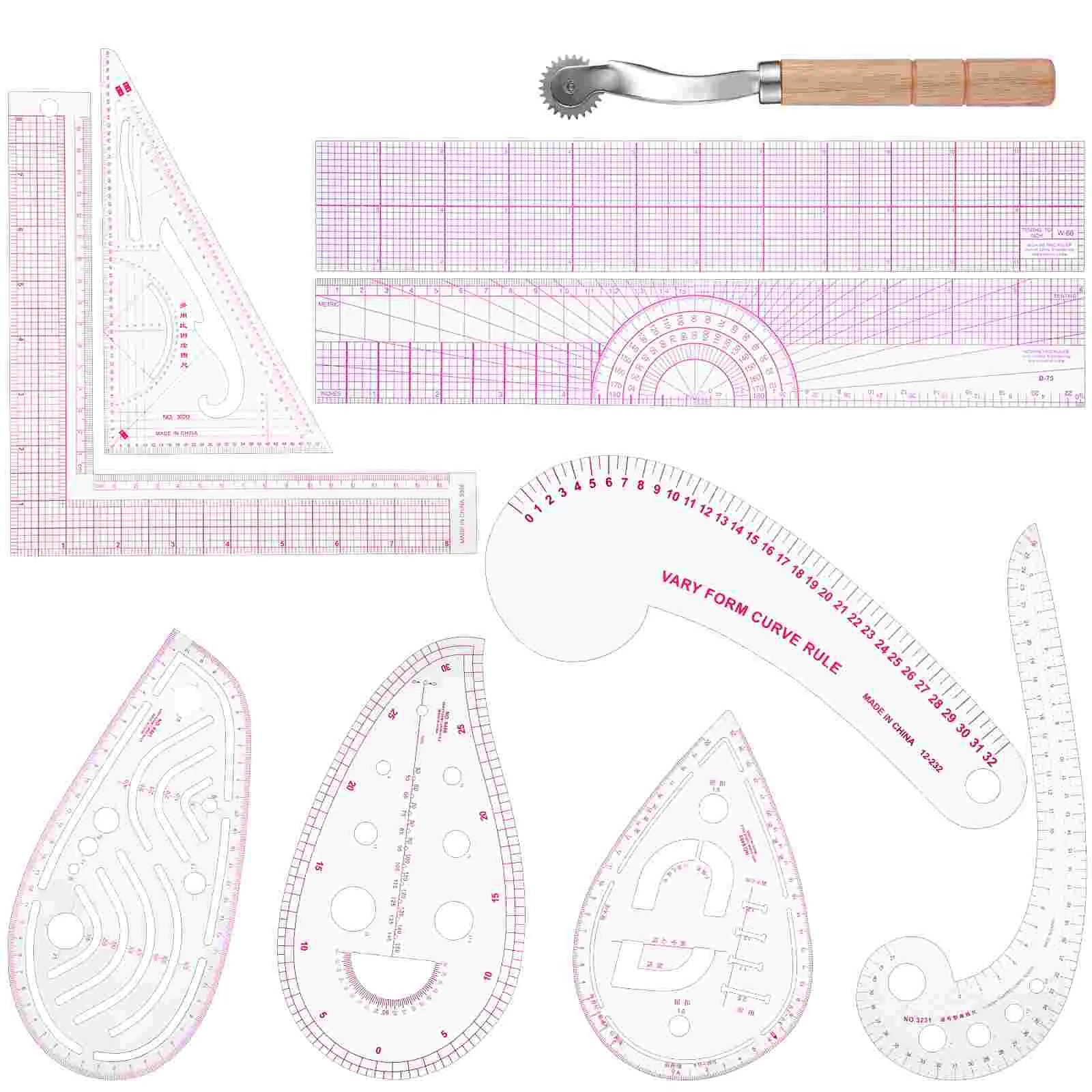 Clothing Proofing Ruler Sewing Fabric French Curve Tailor Rulers Products Grading Gauge For
Clothing Proofing Ruler Sewing Fabric French Curve Tailor Rulers Products Grading Gauge For