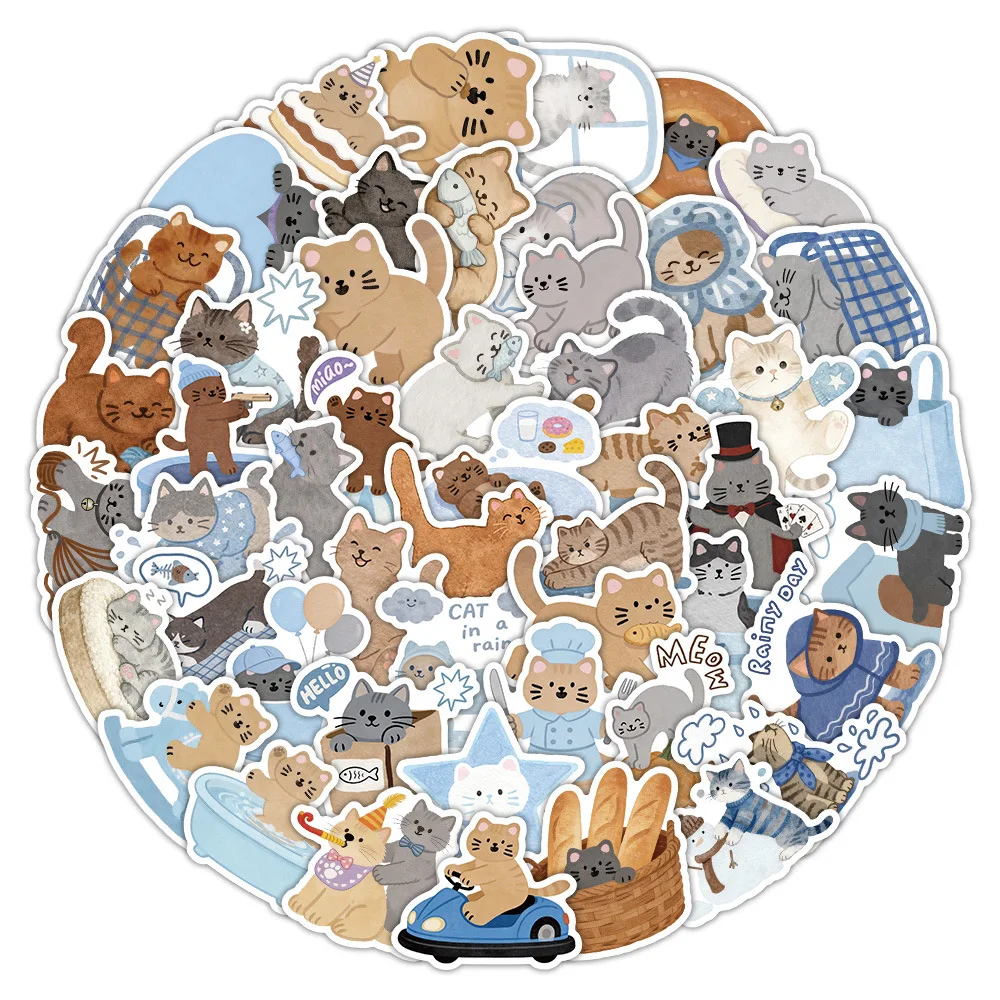 10/55PCS Cute Cartoon Hand-Painted Cat Wtickers INS Style DIY Creative Decoration Mobile Phone Case Notebook Water Cup Toy Gift
10/55PCS Cute Cartoon Hand-Painted Cat Wtickers INS Style DIY Creative Decoration Mobile Phone Case Notebook Water Cup Toy Gift
