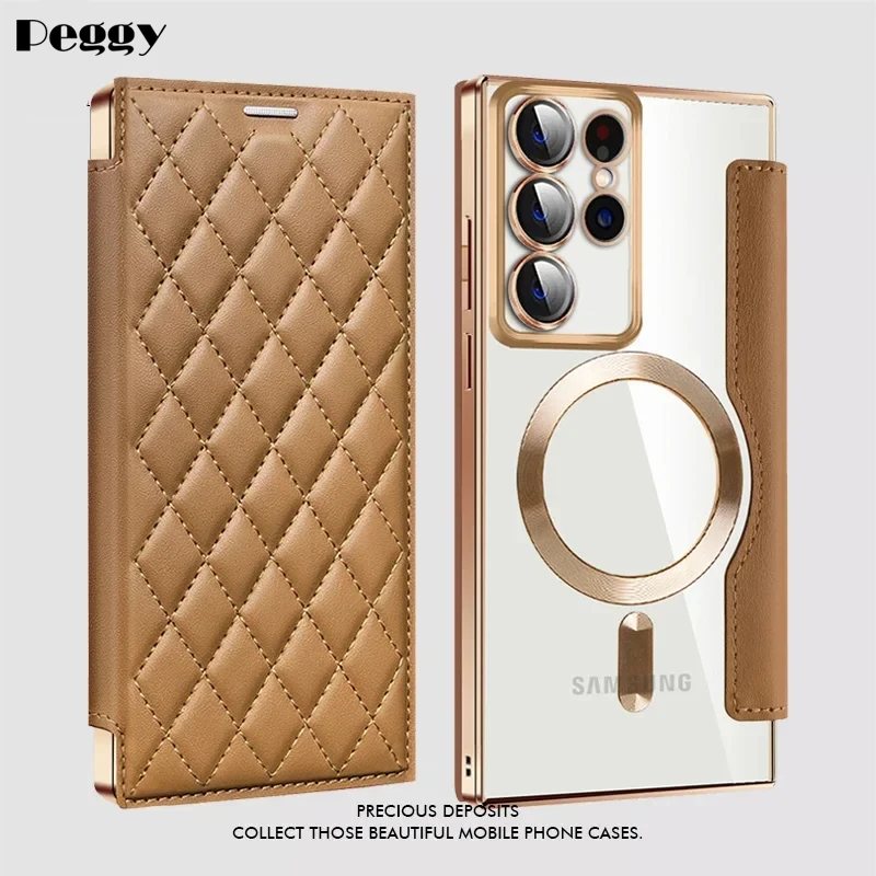 Magnetic Leather Card Holder Shell for Samsung Galaxy S24 S22 Ultra Plus S23FE Wireless Charge Card Holder Shockproof Hard Cover
Magnetic Leather Card Holder Shell for Samsung Galaxy S24 S22 Ultra Plus S23FE Wireless Charge Card Holder Shockproof Hard Cover