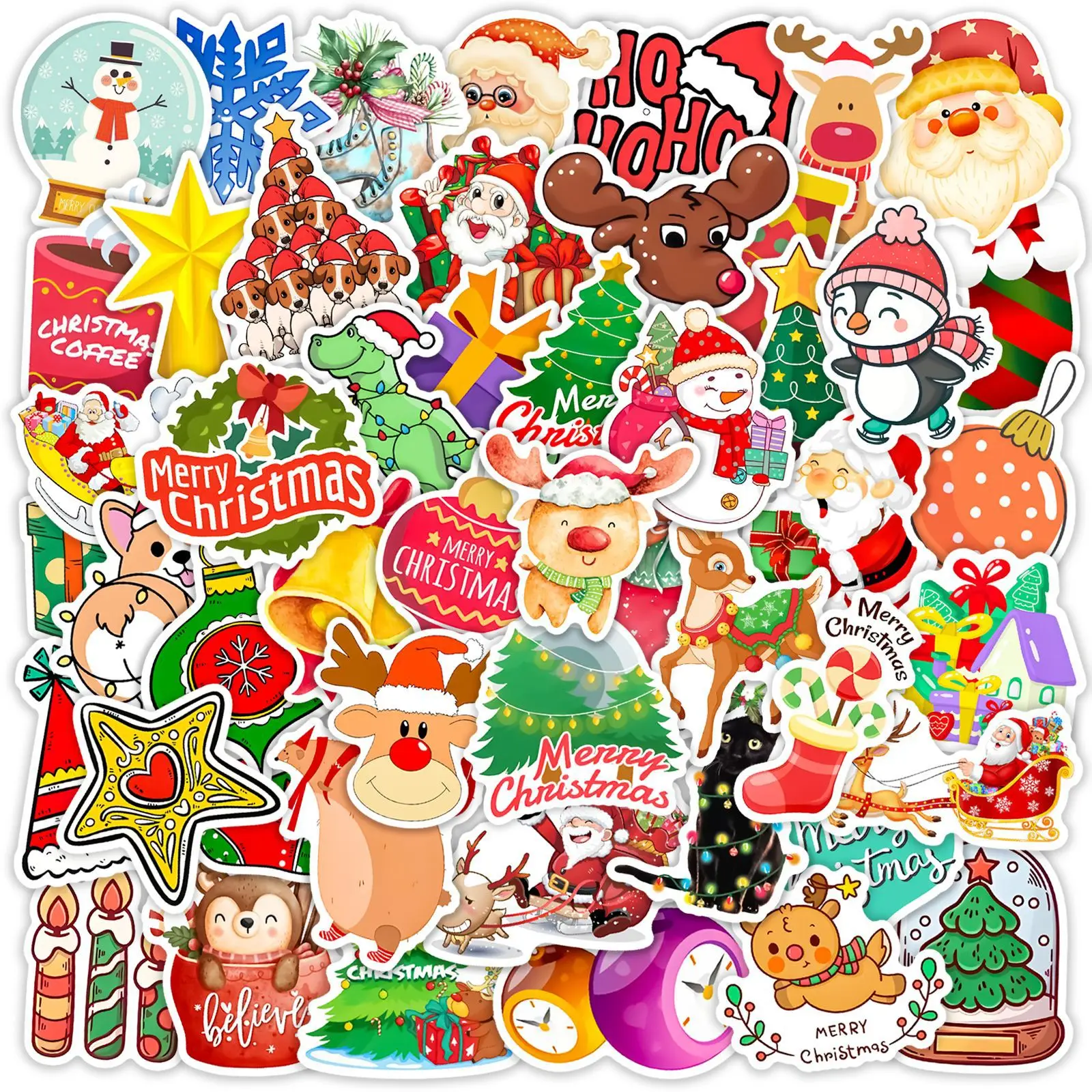 10/50PCS Christmas Festive Santa Claus Gift Cartoon Doodle DIY Decorative Water Cup Handbook Waterproof Sticker Kids Toy
10/50PCS Christmas Festive Santa Claus Gift Cartoon Doodle DIY Decorative Water Cup Handbook Waterproof Sticker Kids Toy