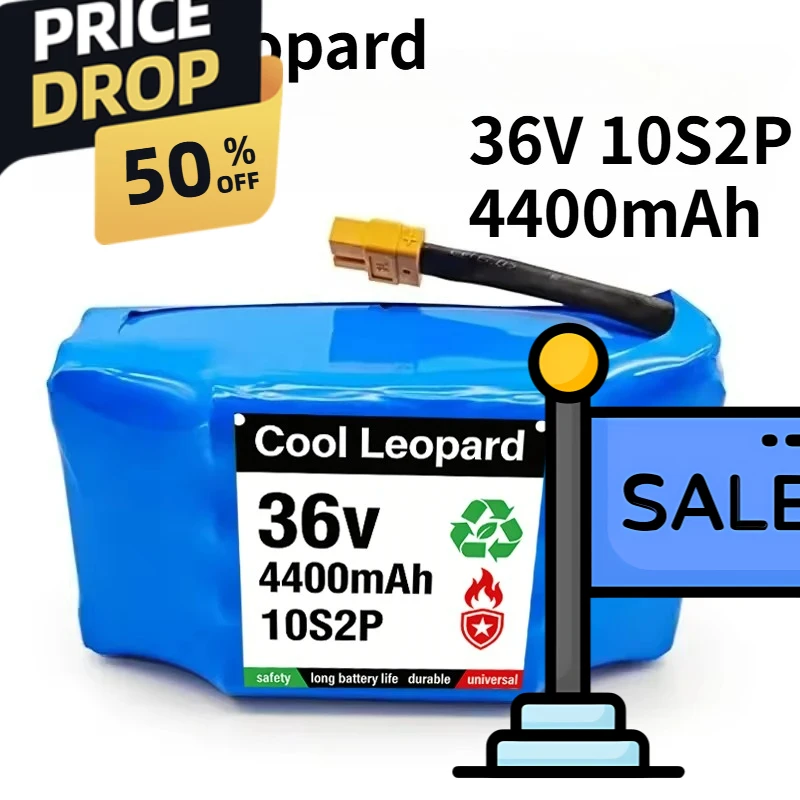 36V 4400mAh 10S2P Battery Pack for Electric Self-Balancing Unicycle, Replacement for Hoverboard Suspension Plate Scooter Parts
36V 4400mAh 10S2P Battery Pack for Electric Self-Balancing Unicycle, Replacement for Hoverboard Suspension Plate Scooter Parts