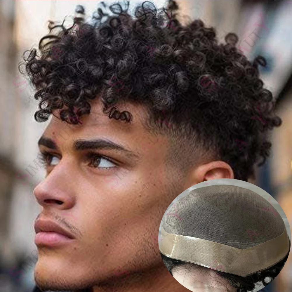 Men's Wig 10mm 8mm Afro Tight Curly Weave Human Hair Capillary Prosthesis Super Durable Fine Mono Lace Double Knots Male System
Men's Wig 10mm 8mm Afro Tight Curly Weave Human Hair Capillary Prosthesis Super Durable Fine Mono Lace Double Knots Male System