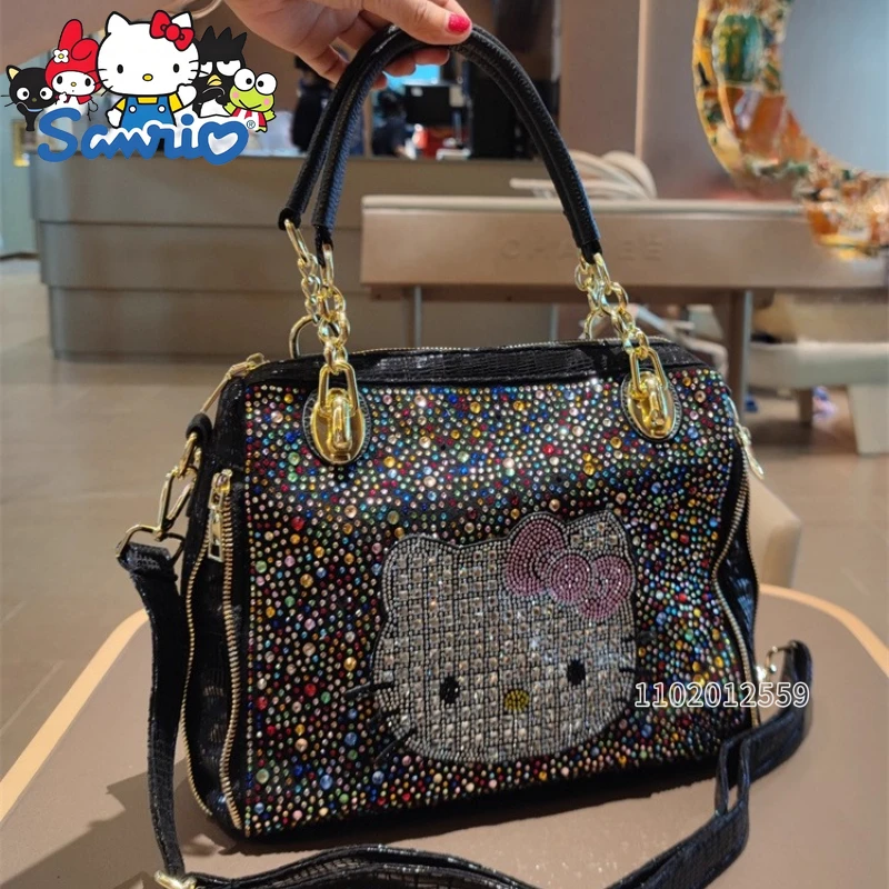 Sanrio Hello Kitty New Diamond Handbag Cartoon Cute Women's Diamond Women's Shoulder Bag Casual Women's Bag Large Capacity
Sanrio Hello Kitty New Diamond Handbag Cartoon Cute Women's Diamond Women's Shoulder Bag Casual Women's Bag Large Capacity