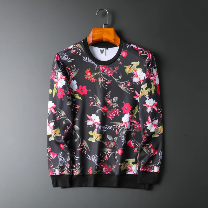 European and American men's wear summer 2022 new Long-sleeved round collar Floral print Fashion fleece
European and American men's wear summer 2022 new Long-sleeved round collar Floral print Fashion fleece