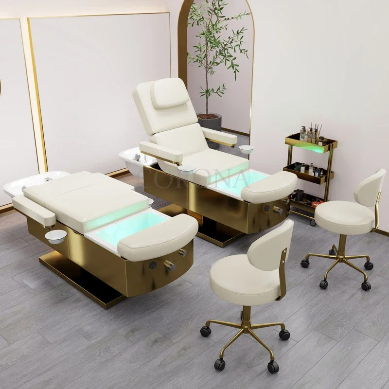 Massage Table Bed Pedicure Beauty Modern Hair Salon Washing Chair Shampoo Bed With Foot Spa
Massage Table Bed Pedicure Beauty Modern Hair Salon Washing Chair Shampoo Bed With Foot Spa