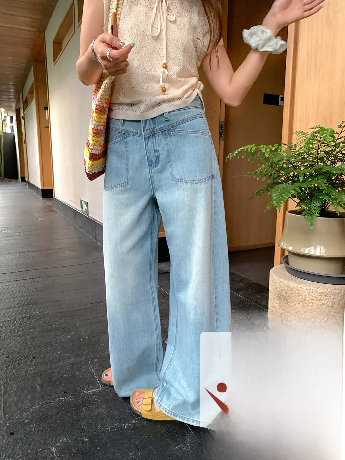 Sisilyon Summer Lyocell Cotton Wide Leg Jeans Women's Small Size Retro Thin Straight Leg Denim Pants Casual High Waist Jeans
Sisilyon Summer Lyocell Cotton Wide Leg Jeans Women's Small Size Retro Thin Straight Leg Denim Pants Casual High Waist Jeans