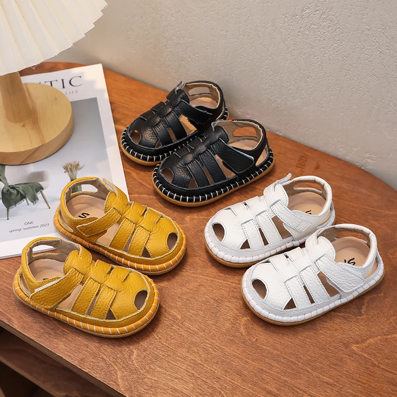 Baby Girls Boys Genuine Leather Sandals Summer Children Beach Sandals Soft Sole Anti Slip Babies Shoes Toddler Kids Casual Shoes
Baby Girls Boys Genuine Leather Sandals Summer Children Beach Sandals Soft Sole Anti Slip Babies Shoes Toddler Kids Casual Shoes
