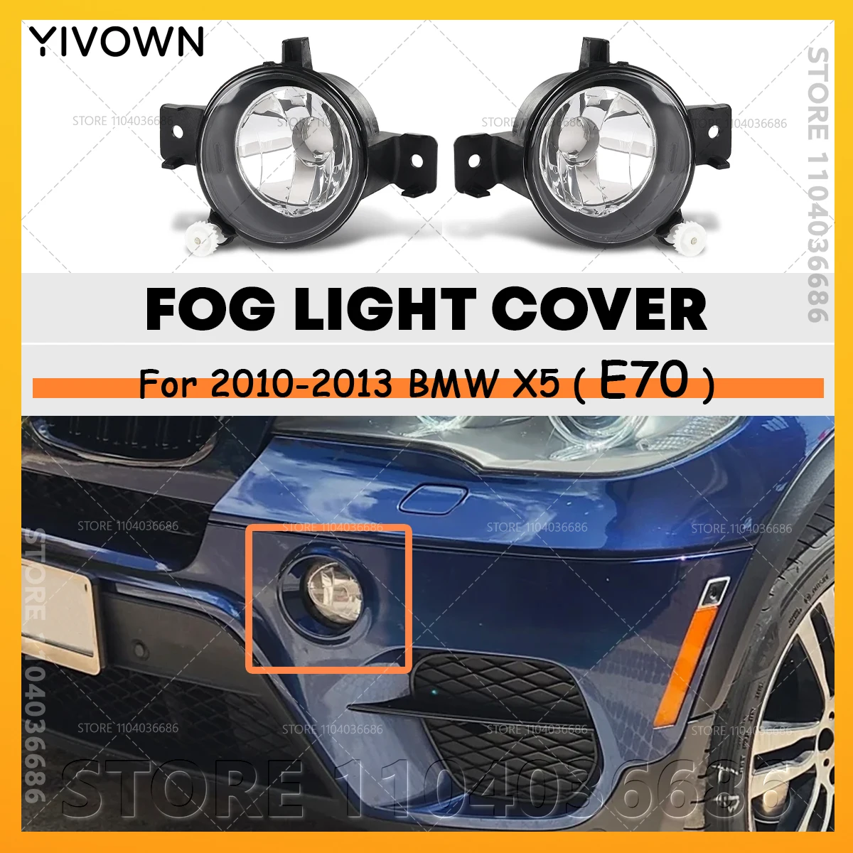 For 2010 2011 2012 2013 BMW X5 35dx 35ix 50ix (E70) Front Bumper Fog Light Lamp (Without Bulb) 63177224643 63177224644
For 2010 2011 2012 2013 BMW X5 35dx 35ix 50ix (E70) Front Bumper Fog Light Lamp (Without Bulb) 63177224643 63177224644