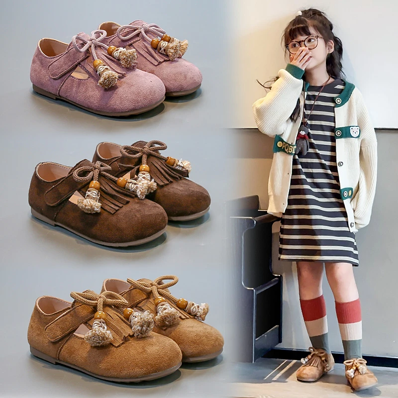 Kids Casual Leather Shoes for Girls 2025 New Autumn Toddler Loafers with Cute Tassels Soft Sole Retro Girls School Daily Wear
Kids Casual Leather Shoes for Girls 2025 New Autumn Toddler Loafers with Cute Tassels Soft Sole Retro Girls School Daily Wear