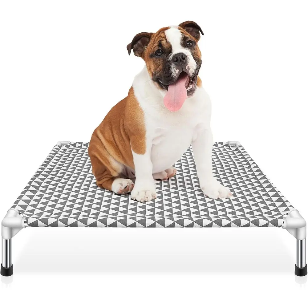 Elevated Outdoor Dog Bed, Medium Size, Cotton Material, Non-Slip Feet, Fits up to 70lbs
Elevated Outdoor Dog Bed, Medium Size, Cotton Material, Non-Slip Feet, Fits up to 70lbs