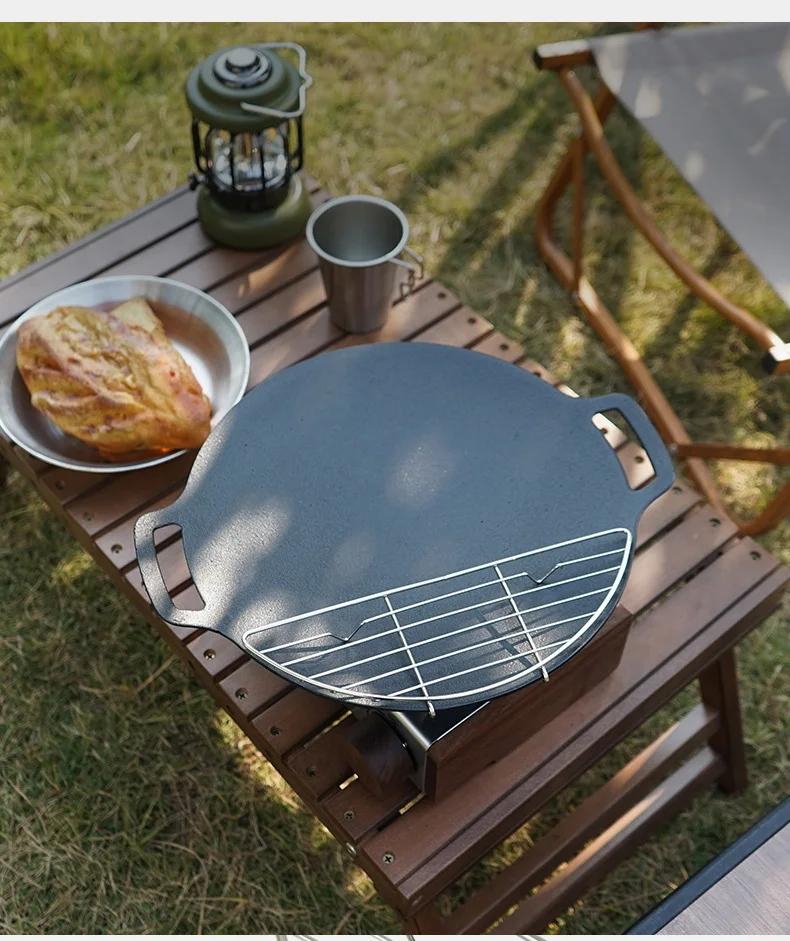 Stainless Steel Camping Grill Pan Baking Net Rack Barbecue Frying Pan Roast Meat Draining Oil Anti-baking Scorching BBQ Pan
Stainless Steel Camping Grill Pan Baking Net Rack Barbecue Frying Pan Roast Meat Draining Oil Anti-baking Scorching BBQ Pan