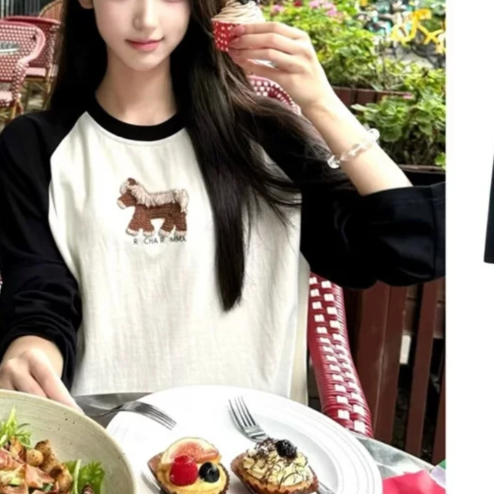 Casual round Ne Long Sve T-irt Women's oulder Connected Sve Spring Summer Hook Handmade Pattern Cotton Blend
Casual round Ne Long Sve T-irt Women's oulder Connected Sve Spring Summer Hook Handmade Pattern Cotton Blend