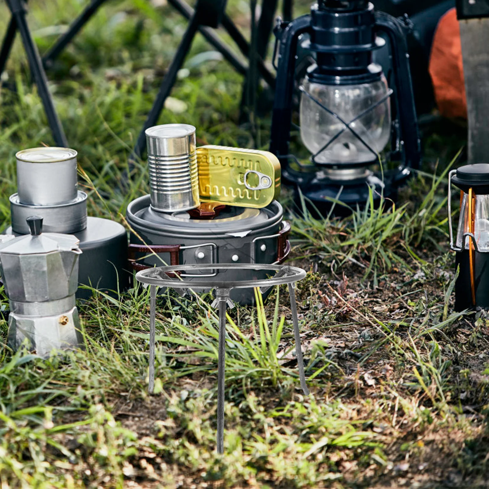 Steel Camping Tripod Cooking Stand Heavy Duty Campfire Grill Rack Oven Trivet Fire Pit Cooking Outdoor Picnic Cast Iron Pot Set 
Steel Camping Tripod Cooking Stand Heavy Duty Campfire Grill Rack Oven Trivet Fire Pit Cooking Outdoor Picnic Cast Iron Pot Set