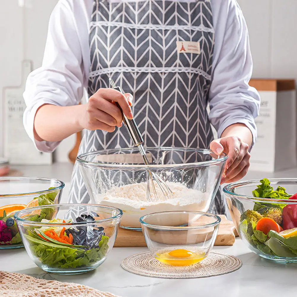 Стеклянная миска для дома, многофункциональная, для салатов, взбивания яиц, смешивания фруктов, десертов, сервировки, для дома, бара, отеля, стеклянные миски для смешивания
Стеклянная миска для дома, многофункциональная, для салатов, взбивания яиц, смешивания фруктов, десертов, сервировки, для дома, бара, отеля, стеклянные миски для смешивания
