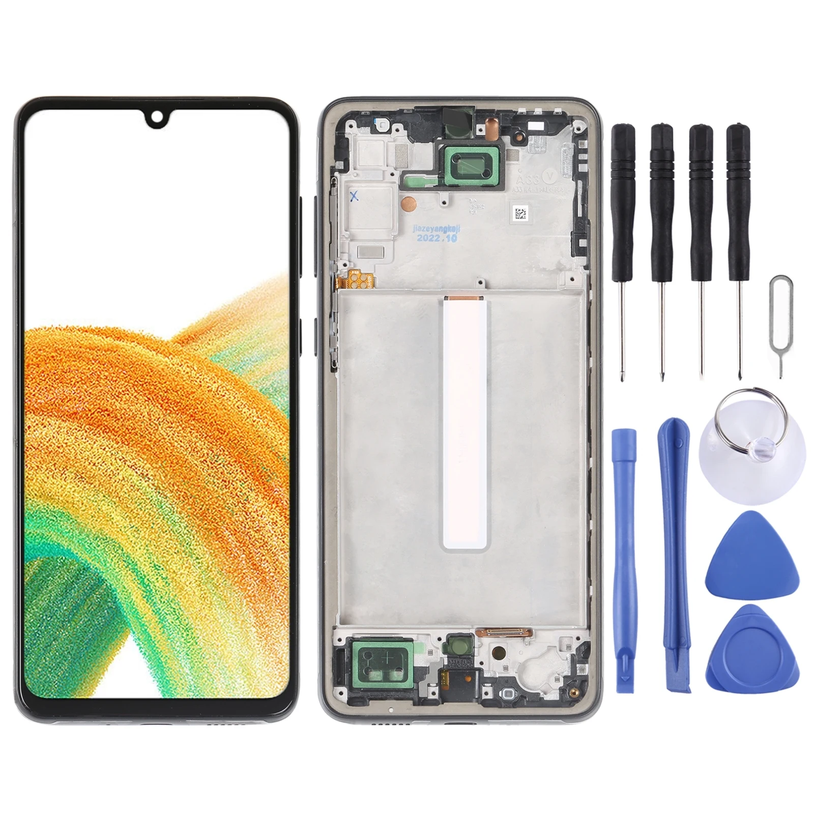 ЖК-экран incell для Samsung Galaxy A33, фотографический цифровой преобразователь в сборе с рамкой, не поддерживает идентификацию отпечатков пальцев
ЖК-экран incell для Samsung Galaxy A33, фотографический цифровой преобразователь в сборе с рамкой, не поддерживает идентификацию отпечатков пальцев