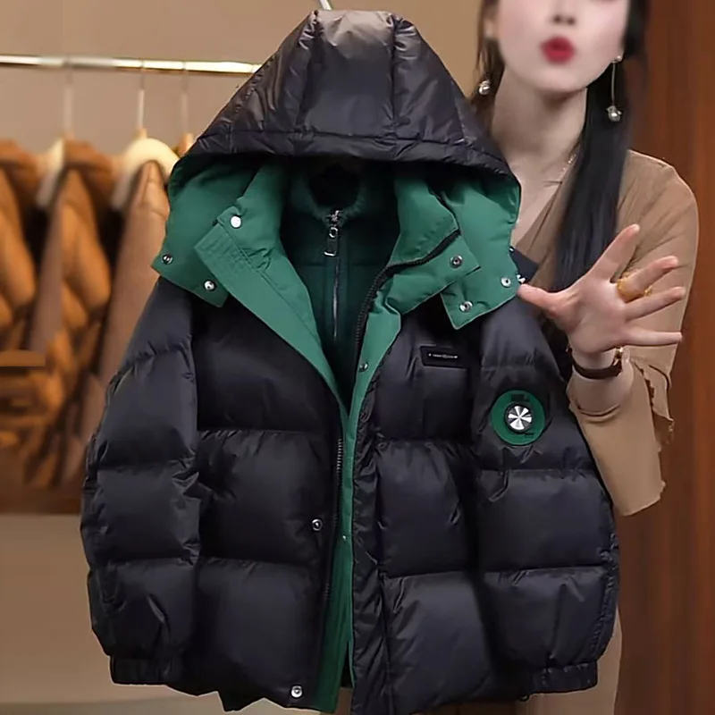 Зимняя теплая непромокаемая лоскутная куртка-пуховик с капюшоном на молнии для мальчиков, школьная детская толстая спортивная куртка, верхняя детская одежда, ветровка 5-16 лет