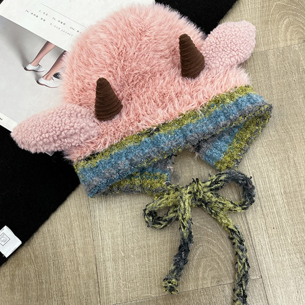 1 шт. Зимняя теплая удобная шапка-бини с ушками, универсальная, милая, толстая, плюшевая, вязаная, для женщин
1 шт. Зимняя теплая удобная шапка-бини с ушками, универсальная, милая, толстая, плюшевая, вязаная, для женщин