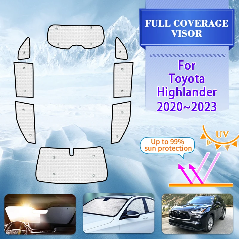 Anti-UV Car Full Window Shading For Toyota Highlander XU70 2020~2023 2022 Car Window Visors Sunshade Sticker Covers Accessories
Anti-UV Car Full Window Shading For Toyota Highlander XU70 2020~2023 2022 Car Window Visors Sunshade Sticker Covers Accessories