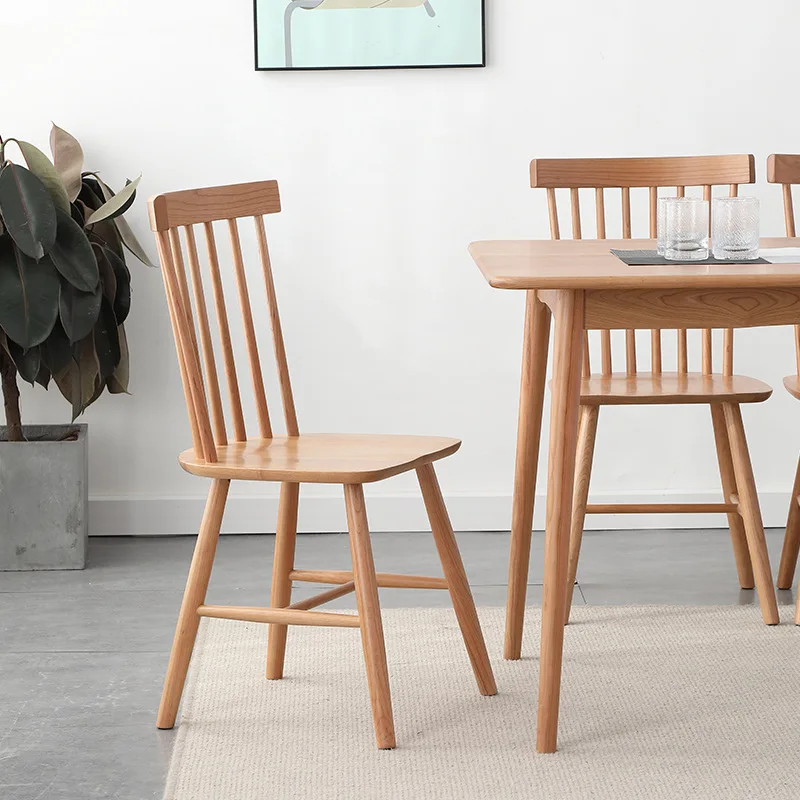Simple cherry wood dining chair Windsor chair Nordic small apartment restaurant furniture Hotel restaurant solid wood back chair
Simple cherry wood dining chair Windsor chair Nordic small apartment restaurant furniture Hotel restaurant solid wood back chair
