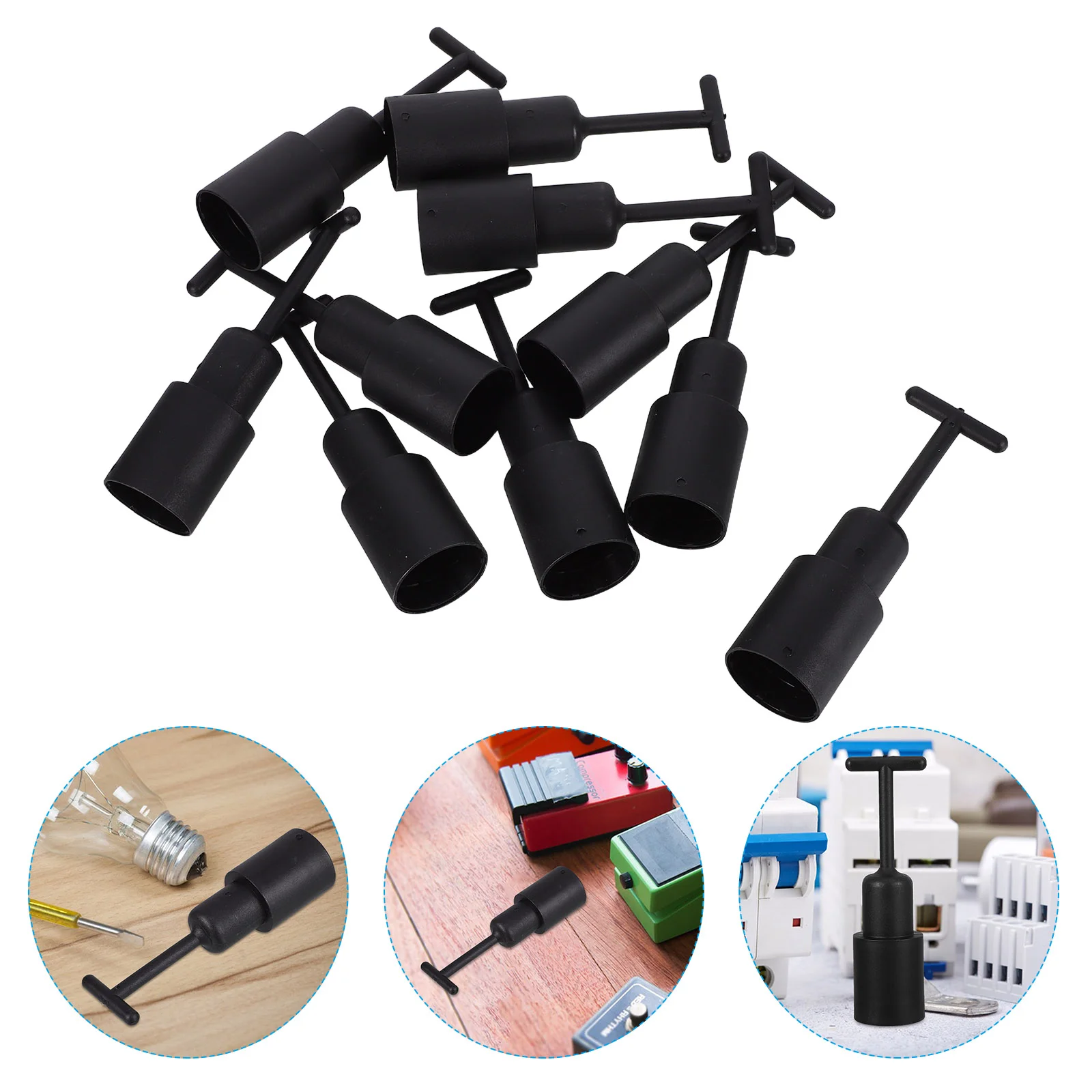 10pcs Reliable Plastic Wrench for G9 Lamp Shade Socket Ring Removal Lightweight T-Handle Use Tool for Home Office
10pcs Reliable Plastic Wrench for G9 Lamp Shade Socket Ring Removal Lightweight T-Handle Use Tool for Home Office