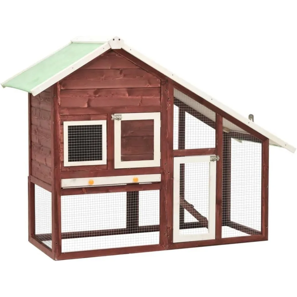 Comfortable and Spacious Rabbit Hutch, 2-Tier Design, Non-Slip Ramp, Easy Maintenance, Durable Construction Firwood Cages
Comfortable and Spacious Rabbit Hutch, 2-Tier Design, Non-Slip Ramp, Easy Maintenance, Durable Construction Firwood Cages